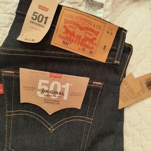 Levi's 501 Shrink to Fit Blue Jeans